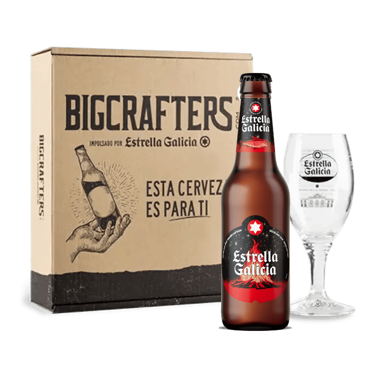Estrella Galicia edición San Juan con copa Atlántica