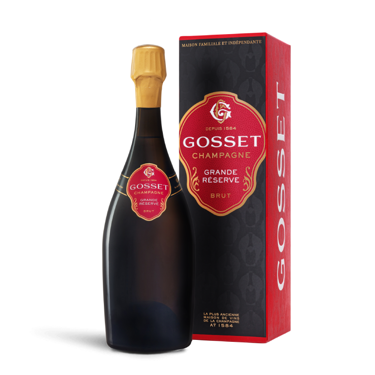 Gosset Grand Réserve Brut, estuche con 1 botella de 75 cl