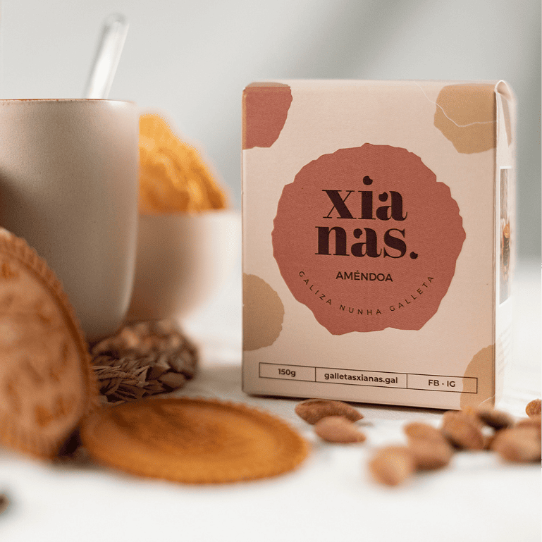 Galletas de almendra de Xianas, caja de 150 g