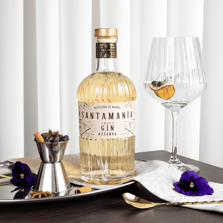 Ginebra Santamanía Reserva caja regalo gin tonic de Destilería de Madrid