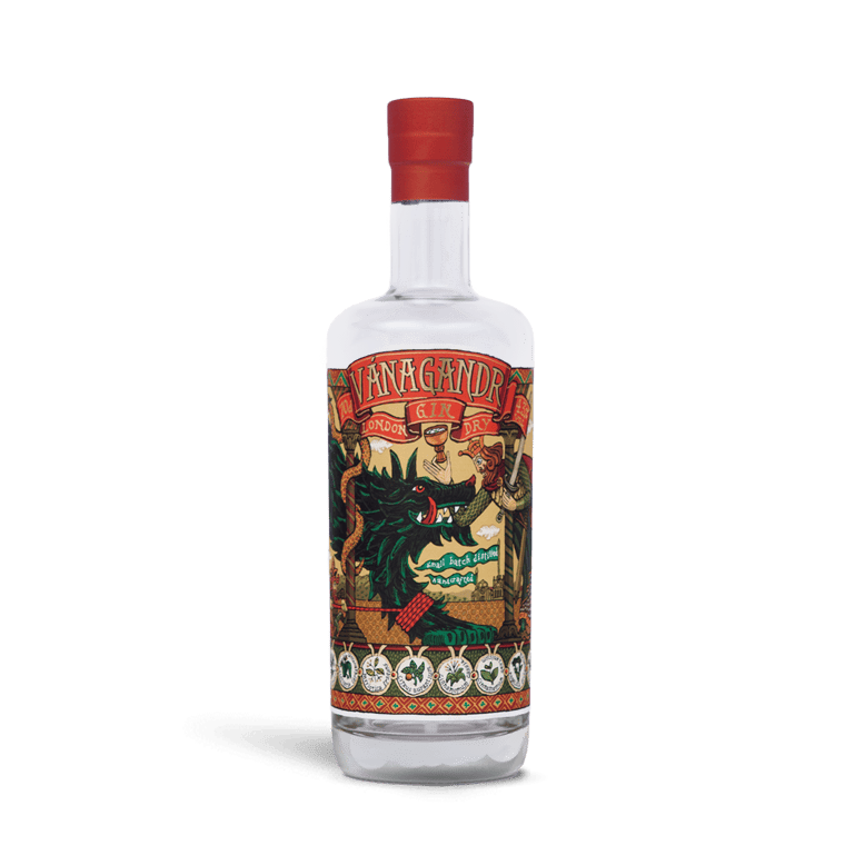 Ginebra artesana London Dry de Vánagandr DestileRías, botella de 70 cl