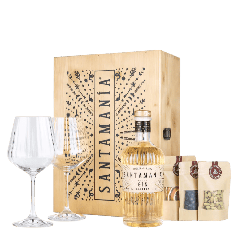Ginebra Santamanía Reserva caja regalo gin tonic de Destilería de Madrid