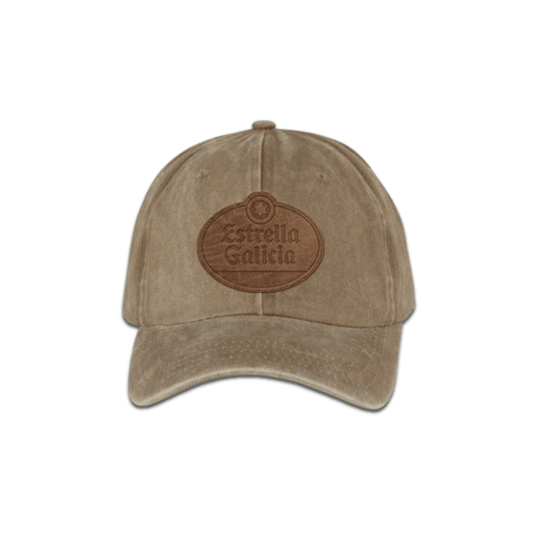 Gorra vintage marrón de Estrella Galicia