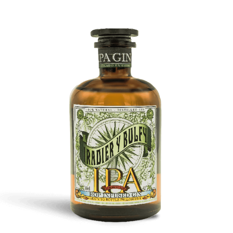 IPA gin iradier y bulfy de Singular Destilados, botella de 50 cl