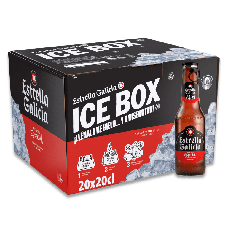 Ice Box Estrella Galicia Especial, 20 botellas de 20 cl