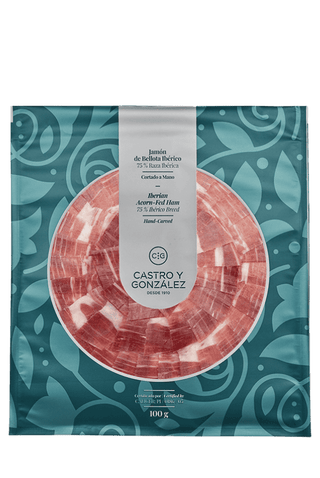 ¿Cómo elaboran el jamón de bellota ibérico 75% raza ibérica cortado a mano de Castro y González?