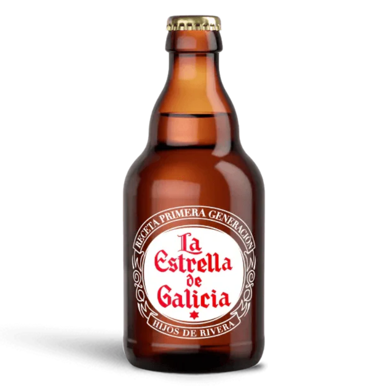 La Estrella de Galicia formato original, 24 botellas de 33 cl