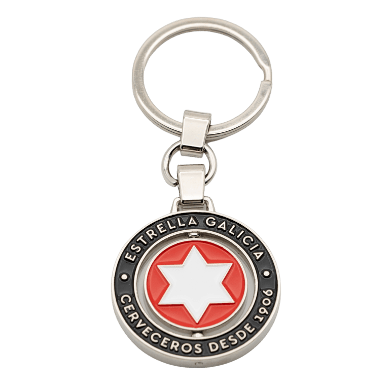 Llavero giratorio de Estrella Galicia