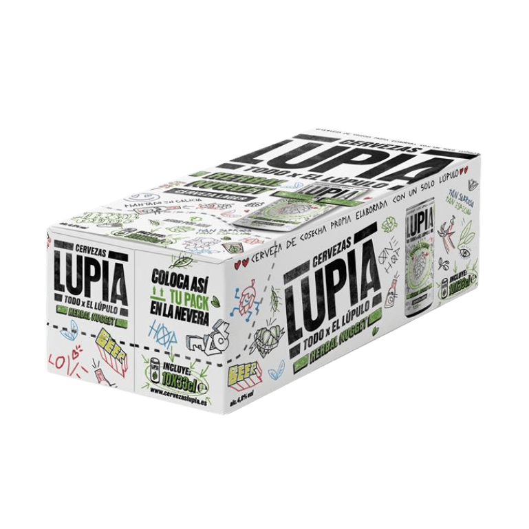Lupia Herbal Nugget, Frigopack de 10 latas de 33 cl