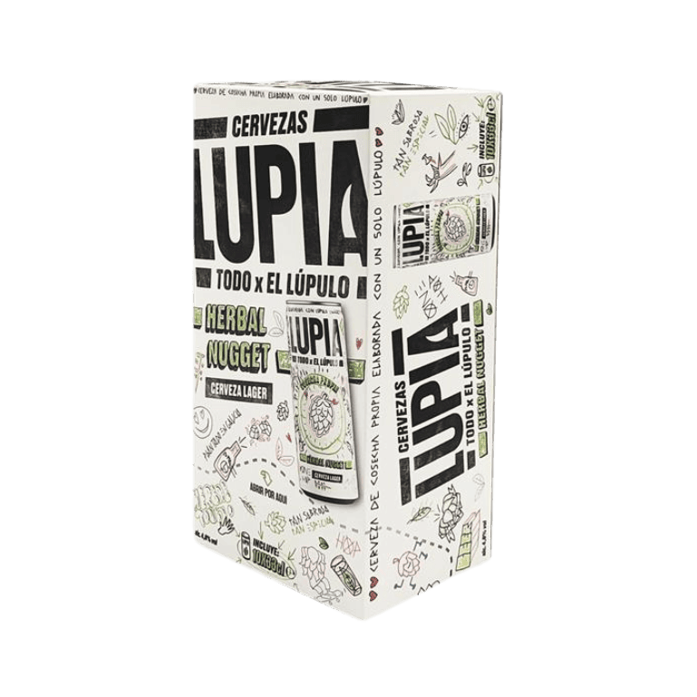 Lupia Herbal Nugget, Frigopack de 10 latas de 33 cl