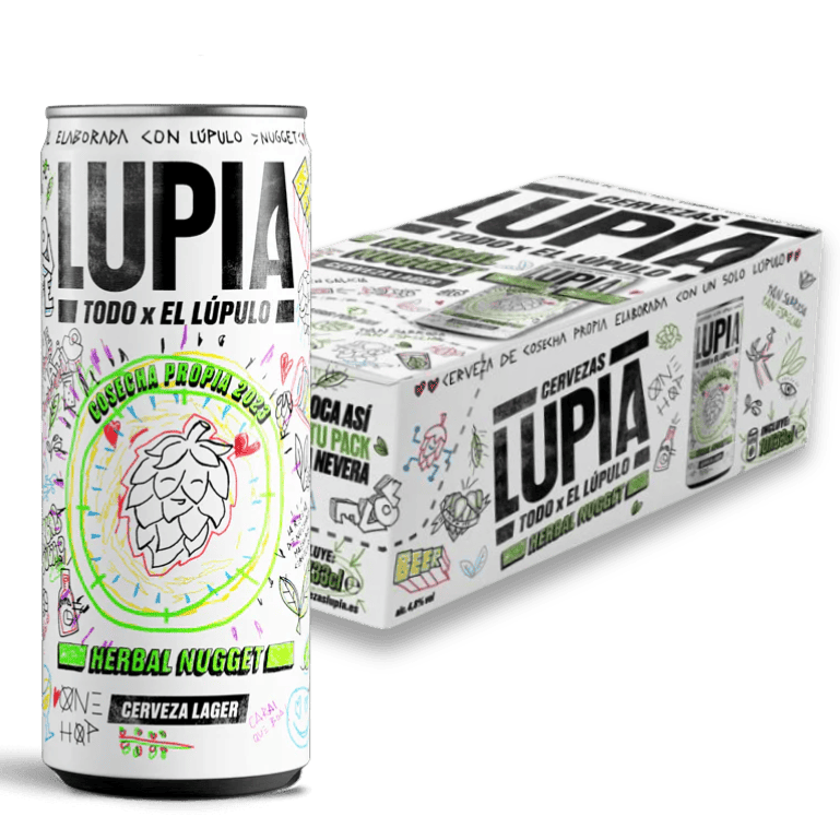 Lupia Herbal Nugget, Frigopack de 10 latas de 33 cl