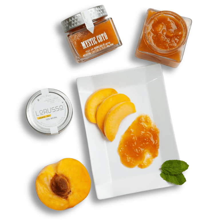 Mermelada extra ecológica de melocotón de Lorusso, 175g