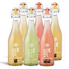 Soul K Mix sabores de Kombucha, 6 botellas de 75 cl