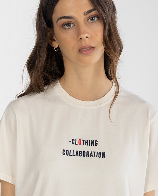 Camiseta elPulpo & Estrella Galicia Urban Flip Blanca