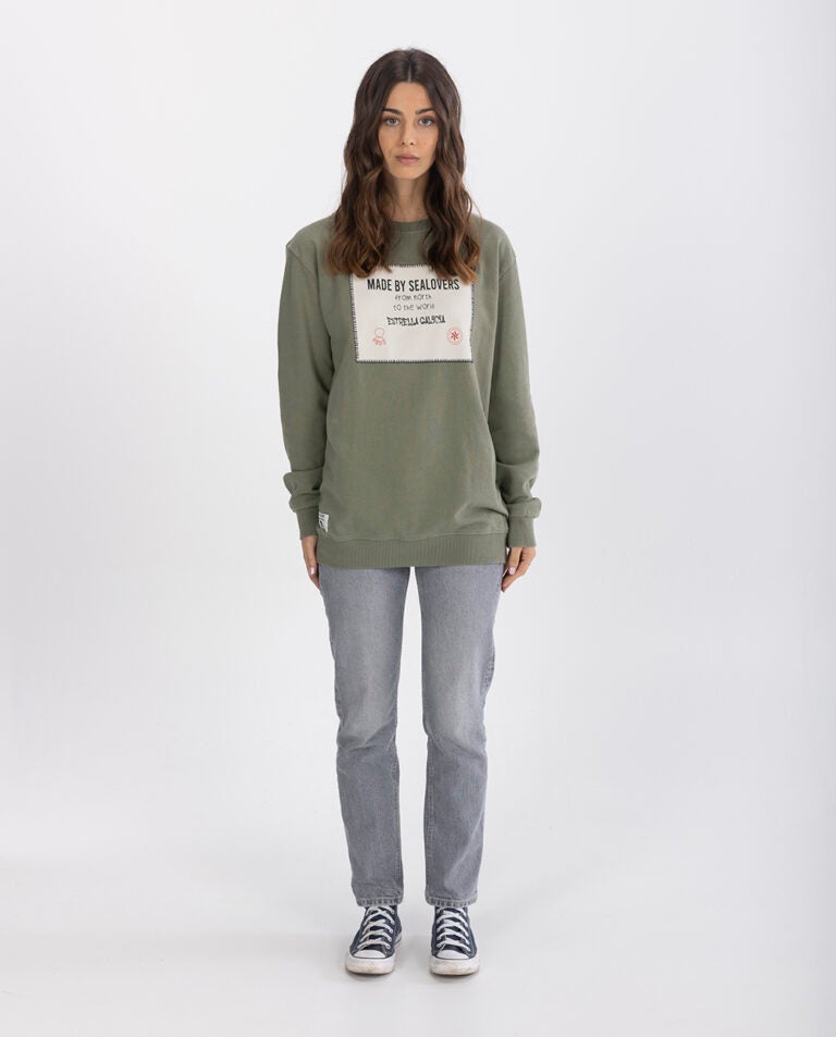 Sudadera elPulpo & Estrella Galicia Rustic Square Verde