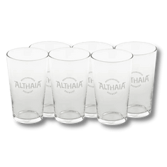 Pack 6 vasos de cervezas Althaia, 28 cl