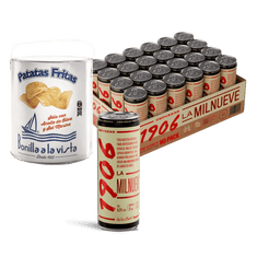 Pack Beer&Chips 1906 Reserva Especial 24 latas de 33 cl