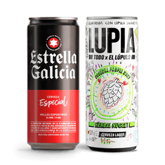 Pack Combinado Estrella Galicia y Lupia Herbal Nugget, 48 latas