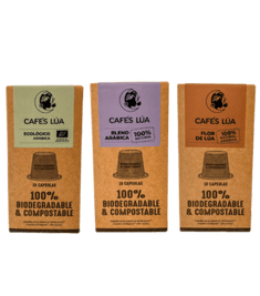 Pack de mix cápsulas de Cafés Lúa, 3 cajas de 10 unidades