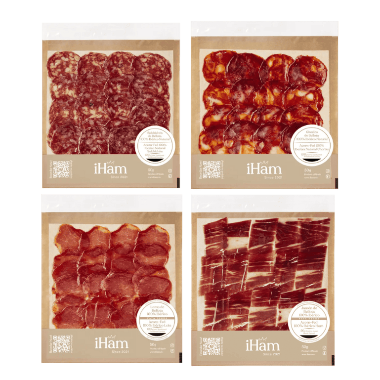 Pack jamonistas de iHam, 10 sobres variados de 50 g