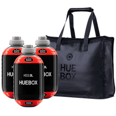 Pack bolsa para barriles de Huebox + 3 barriles Estrella Galicia