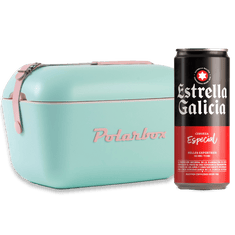Verano Vintage: Nevera Polarbox Verde + 24 Latas Estrella Galicia Especial