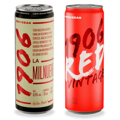 Pack de latas combinado: Cervezas 1906 Reserva Especial y Red Vintage