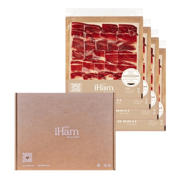 Paleta de Bellota 100% Ibérica de iHam, 4 sobres de 100 g