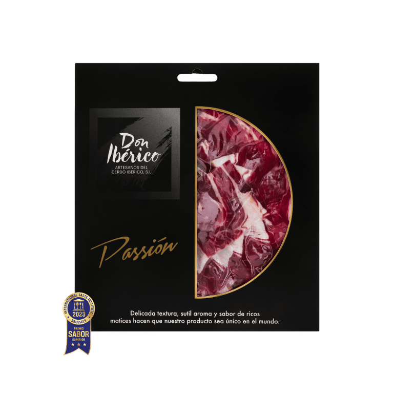 Paleta de Bellota 100% Ibérico loncheada a cuchillo de Don Ibérico, 5 sobres de 80 g