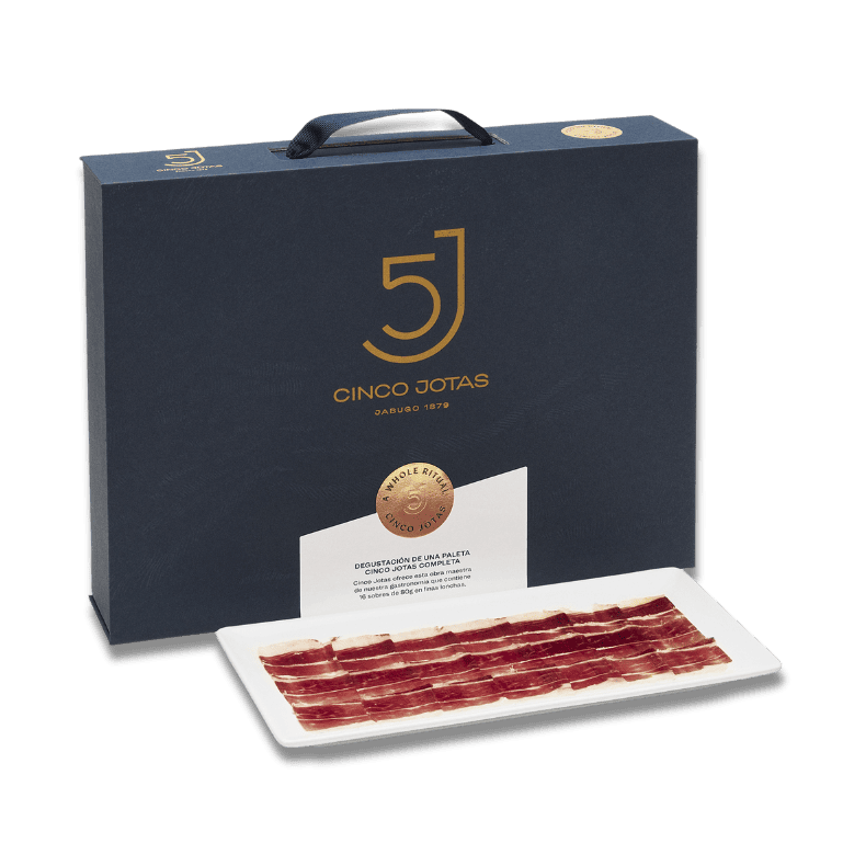 Paleta de bellota 100% Ibérica cortada a mano de Cinco Jotas, 16 sobres de 80 g