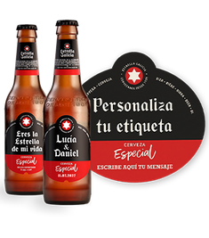 Estrella Galicia Etiqueta personalizada, botella 33 cl