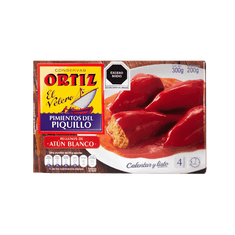 Pimiento de piquillo relleno de bonito de conserva Ortiz, 300 g