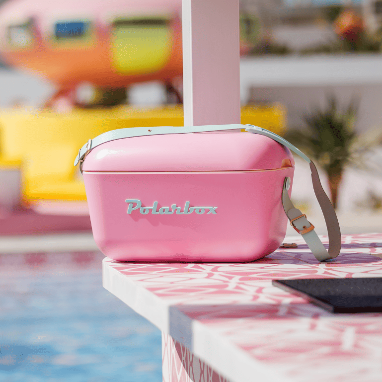 Nevera rosa chicle de Polarbox