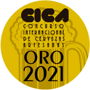 Premio oro CICA Concurso Internacional de Cervezas Artesanas 2021 a una de las cervezas Althaia.