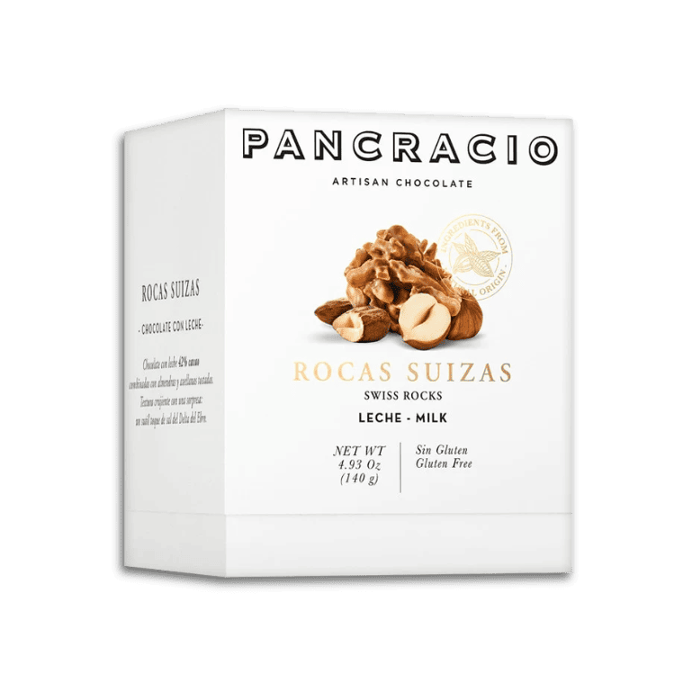 Rocas suizas chocolate con leche de Pancracio, 140 g