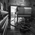 Maquinaria de la Bodega Sanclodio para la vinificación