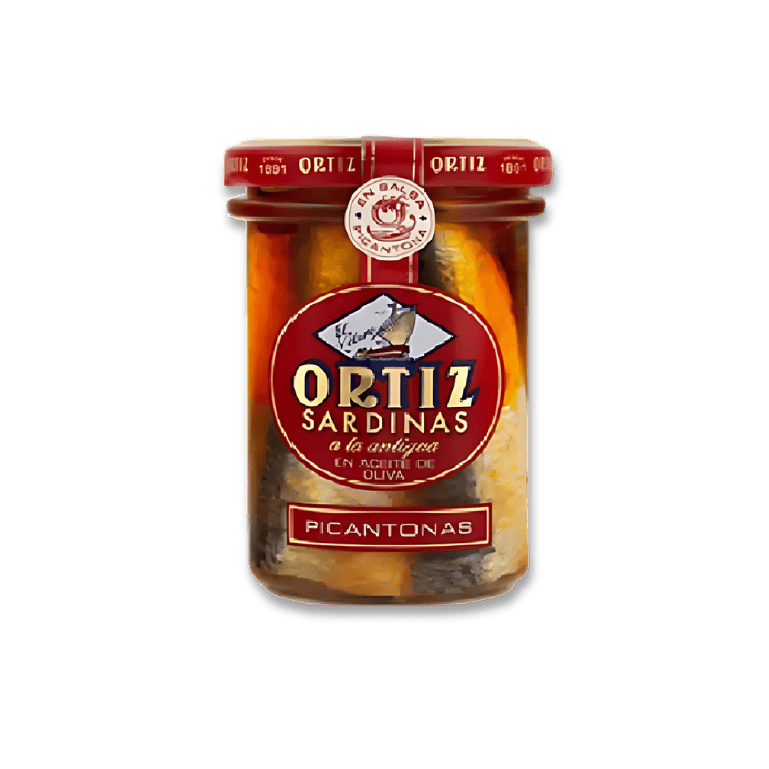 Sardina a la antigua en aceite de oliva picantonas de conservas Ortiz, 190 g