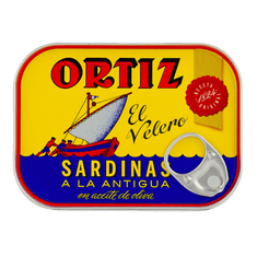 Sardina a la antigua en aceite de oliva de Conservas Ortiz, 140 g