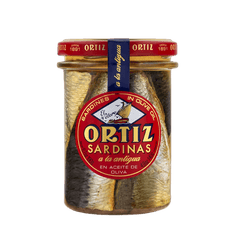 Sardina a la antigua en aceite de oliva de conservas Ortiz, 190 g