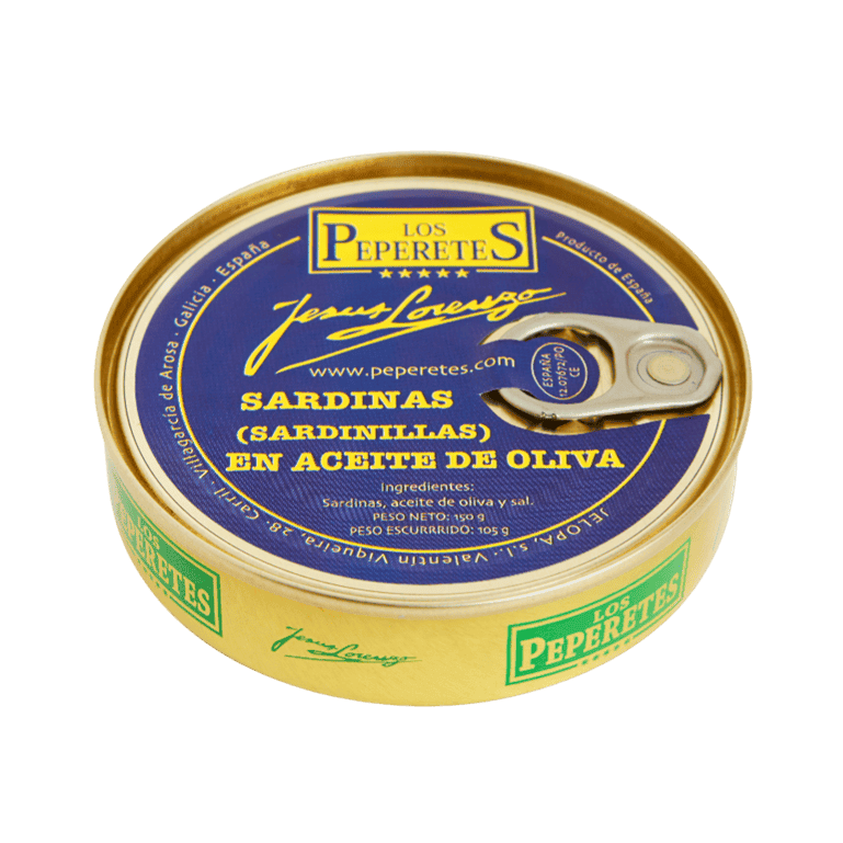 Sardinillas en aceite de oliva de Los Peperetes, lata de 120 g