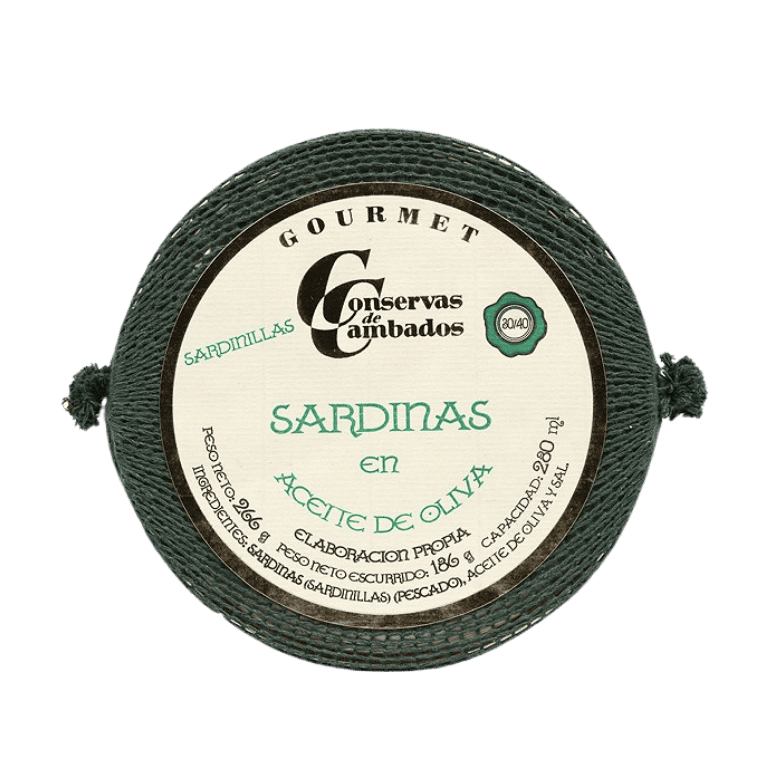 Sardinillas en aceite de Conservas de Cambados, lata de 30-40 piezas