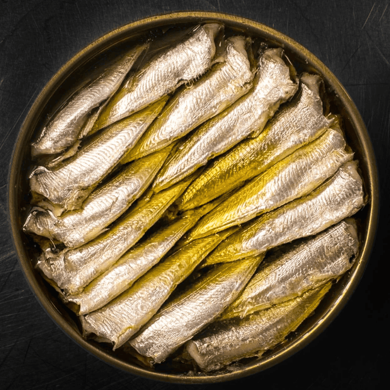 Sardinillas en aceite de oliva de Los Peperetes, lata de 120 g