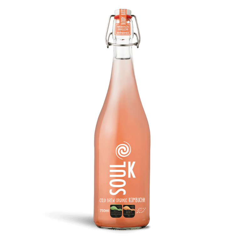 Soul K Bloody Booch - Naranja sanguina y arándanos, 6 botellas de 75 cl