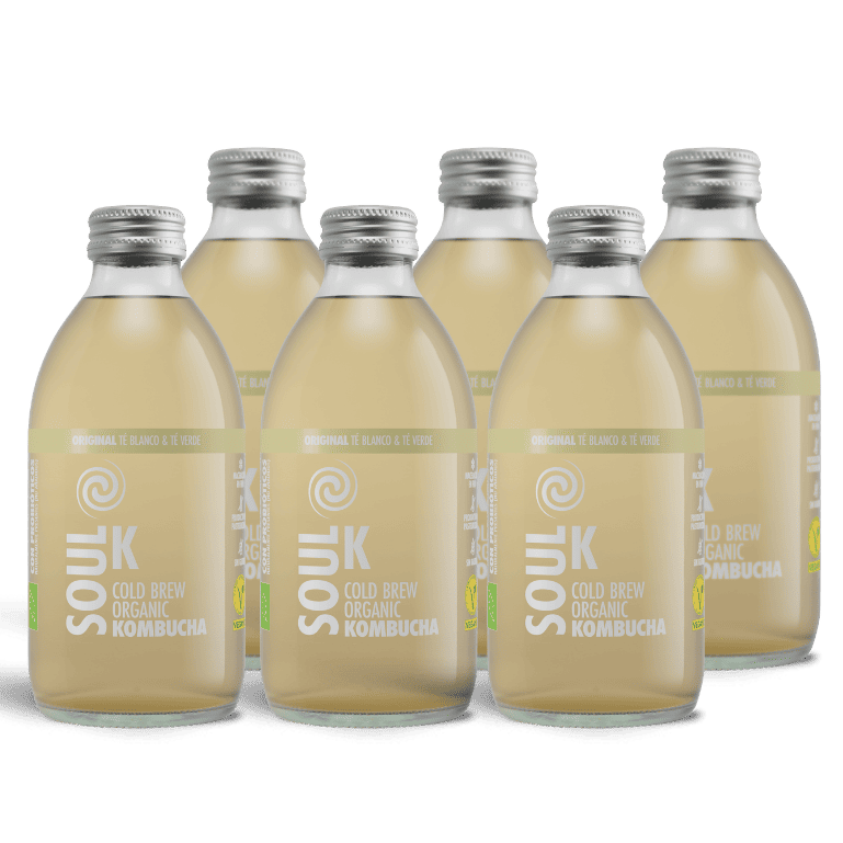 Soul K Original - Té blanco y té verde Bio, 6 botellas de 25 cl