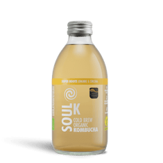 Soul K Super Roots - Jengibre y cúrcuma Bio, 6 botellas de 25 cl