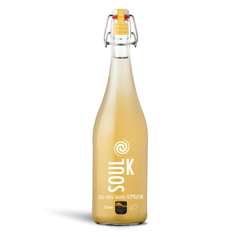 Soul K Super Roots - Jengibre y cúrcuma Bio, 6 botellas de 75 cl