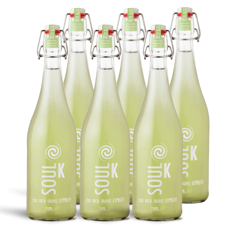 Soul K Green Bliss - Lemongrass, lavanda y espirulina Bio, 6 botellas de 75 cl