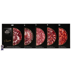 Surtido de Bellota 100% Ibérico loncheado de Don Ibérico, 5 sobres variados de 80 g