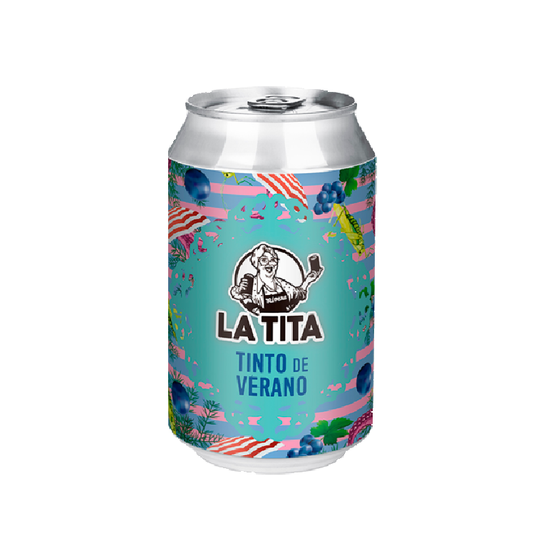 Tinto de verano de La Tita Rivera, 24 latas de 33 cl