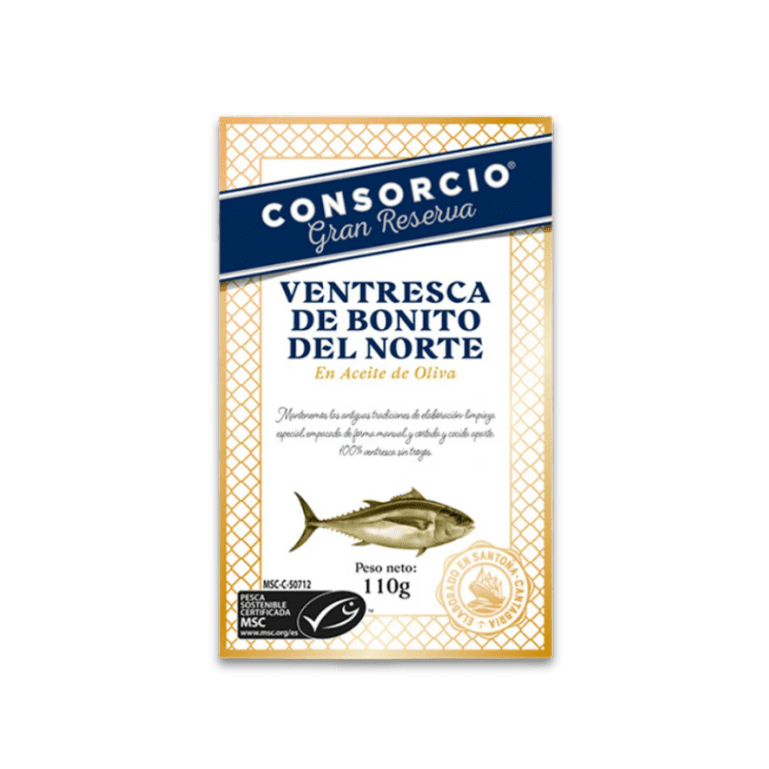 Ventresca de Bonito del Norte en aceite de oliva de Consorcio Gran Reserva, lata de 110 g